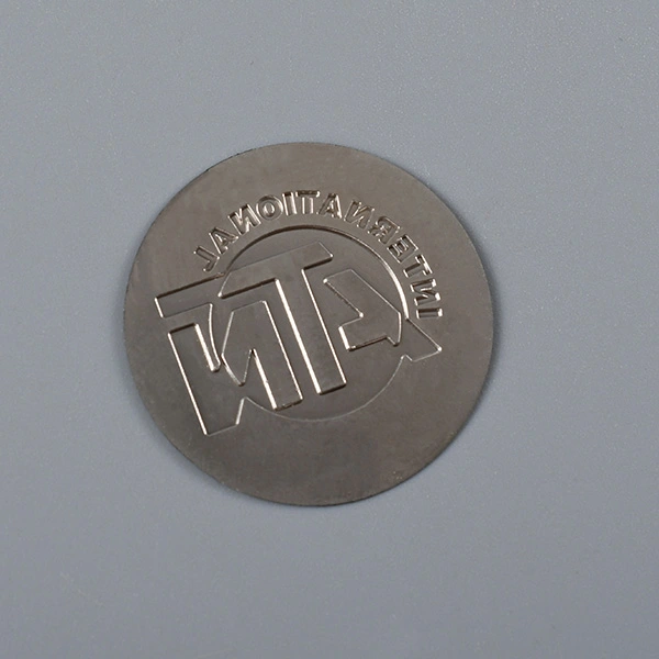 3D nikkel címke matrica